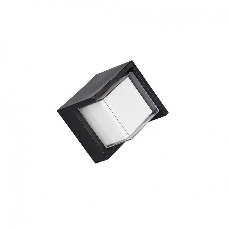 Trio-R27026132 - Puno - Matt Black LED Wall Lamp with Clear & White Diffuser