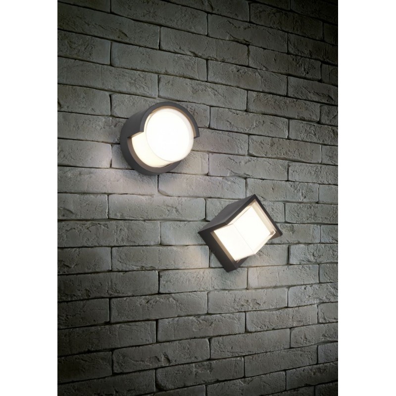 Trio-R27026132 - Puno - Matt Black LED Wall Lamp with Clear & White Diffuser