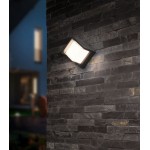 Puno - Matt Black LED Wall Lamp with Clear & White Diffuser