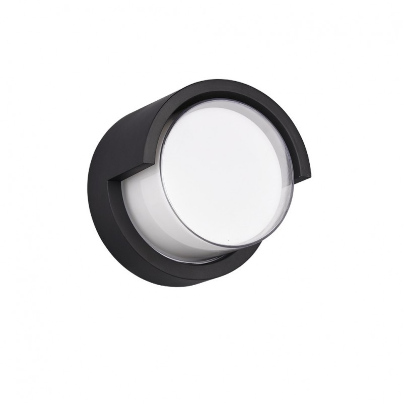 Trio-R27036132 - Puno - Matt Black LED Wall Lamp with Clear & White Diffuser