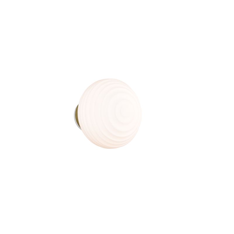 Trio-R27771101 - Earl - Rechargeable Matt Brass LED Wall Lamp with White Glass