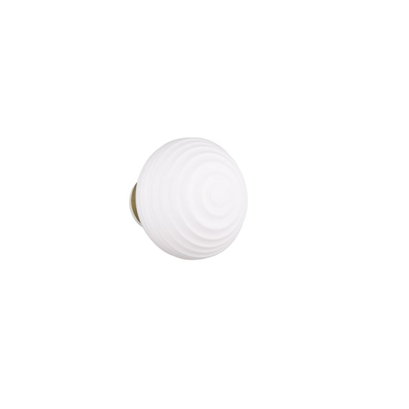 Trio-R27771101 - Earl - Rechargeable Matt Brass LED Wall Lamp with White Glass