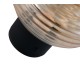 Trio-R27771113 - Earl - Rechargeable Matt Black LED Wall Lamp with Amber Glass