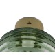 Trio-R27771115 - Earl - Rechargeable Matt Brass LED Wall Lamp with Green Glass