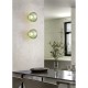Trio-R27771115 - Earl - Rechargeable Matt Brass LED Wall Lamp with Green Glass