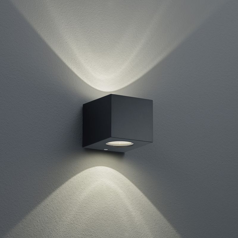 - Cordoba - Matt Black Up & Down LED Wall Lamp Trio-R28222632 - Cordoba - Matt Black Up & Down LED Wall Lamp