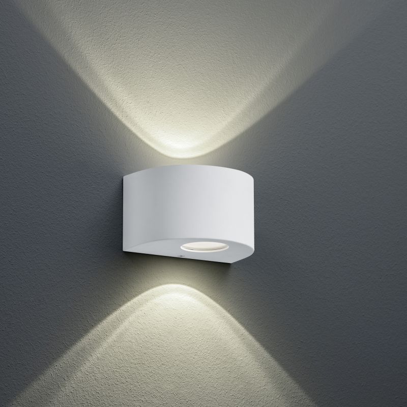- Rosario - Matt White Up & Down LED Wall Lamp Trio-R28232631 - Rosario - Matt White Up & Down LED Wall Lamp