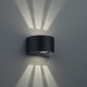 - Rosario - Matt Black Up & Down LED Wall Lamp Trio-R28232632 - Rosario - Matt Black Up & Down LED Wall Lamp