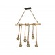 Trio-R30130626 - Wilma - Rope & Bamboo 6 Light over Island Fitting