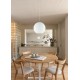 - Moon - Matt Nickel Pendant with White Glass Ø 30 cm Trio-R30153007 - Moon - Matt Nickel Pendant with White Glass Ø 30 cm
