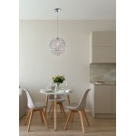 Petty - Chrome Pendant with Clear Acrylic