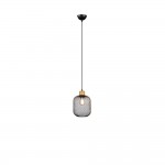 Calimero - Black Pendant with Natural Wood