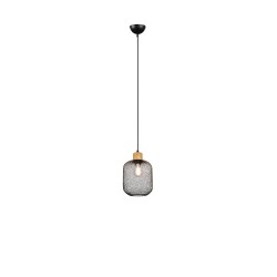 Calimero - Black Pendant with Natural Wood