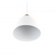 - Jagger - Matt White & Wooden Pendant Ø 25 cm Trio-R30681031 - Jagger - Matt White & Wooden Pendant Ø 25 cm