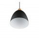 - Jagger - Matt Black & Wooden Pendant Ø 25 cm Trio-R30681032 - Jagger - Matt Black & Wooden Pendant Ø 25 cm