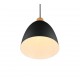 - Jagger - Matt Black & Wooden Pendant Ø 25 cm Trio-R30681032 - Jagger - Matt Black & Wooden Pendant Ø 25 cm