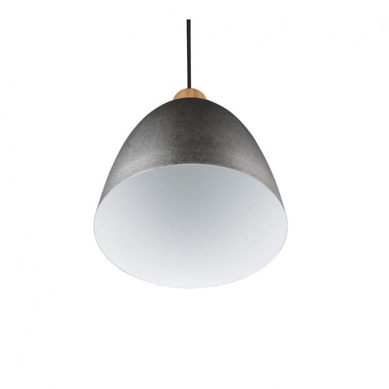 - Jagger - Antique Nickel & Wooden Pendant Ø 25 cm Trio-R30681067 - Jagger - Antique Nickel & Wooden Pendant Ø 25 cm
