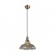 Trio-R30731004 - Aldo - Antique Brass Pendant with Amber Glass