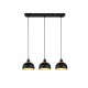 - Punch - Black & Gold 3 Light over Island Fitting Trio-R30813032 - Punch - Black & Gold 3 Light over Island Fitting