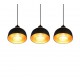 - Punch - Black & Gold 3 Light over Island Fitting Trio-R30813032 - Punch - Black & Gold 3 Light over Island Fitting