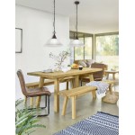 Country - Rusty Pendant with Alabaster Glass