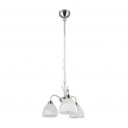 Dobby - Matt Nickel 3 Light Centre Fitting with Alabaster Glass Dobby - Matt Nickel 3 Light Centre Fitting with Alabaster Glass