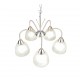 - Dobby - Matt Nickel 5 Light Centre Fitting with Alabaster Glass Trio-R31055007 - Dobby - Matt Nickel 5 Light Centre Fitting with Alabaster Glass