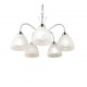 - Dobby - Matt Nickel 5 Light Centre Fitting with Alabaster Glass Trio-R31055007 - Dobby - Matt Nickel 5 Light Centre Fitting with Alabaster Glass