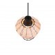 Trio-R31261036 - Borka - Black Pendant with Rattan Shade ∅ 17.5 cm