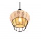 Trio-R31261036 - Borka - Black Pendant with Rattan Shade ∅ 17.5 cm
