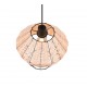 - Borka - Black Pendant with Rattan Shade ∅ 30 cm Trio-R31261936 - Borka - Black Pendant with Rattan Shade ∅ 30 cm