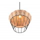- Borka - Black Pendant with Rattan Shade ∅ 30 cm Trio-R31261936 - Borka - Black Pendant with Rattan Shade ∅ 30 cm
