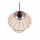 - Borka - Black Pendant with Rattan Shade ∅ 30 cm Trio-R31261936 - Borka - Black Pendant with Rattan Shade ∅ 30 cm