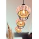 - Borka - Black 3 Light Cluster Pendant with Rattan Shade Trio-R31263336 - Borka - Black 3 Light Cluster Pendant with Rattan Shade