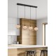 - Borka - Black 4 Light over Island Fitting with Rattan Shade Trio-R31264036 - Borka - Black 4 Light over Island Fitting with Rattan Shade