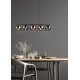 Trio-R31305017 - Sheldon - Black 5 light over Island Fitting with Multicolour Glasses