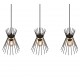 - Rod - Black & Gold 3 Light over Island Fitting Trio-R31533080 - Rod - Black & Gold 3 Light over Island Fitting