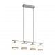Kitchen Lights - Davos - Chrome 4 Light over Island Fitting with White Shade Trio-R31554006 - Davos - Chrome 4 Light over Island Fitting with White Shade