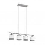 Davos - Chrome 4 Light over Island Fitting with White Shade Davos - Chrome 4 Light over Island Fitting with White Shade