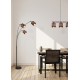 Trio-R31554041 - Davos - Black 4 Light over Island Fitting with Taupe Shade