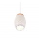 - Bidar - White Pendant with Wood Accent Trio-R31571031 - Bidar - White Pendant with Wood Accent