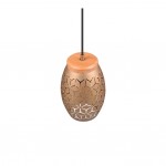 Bidar - Coffee Pendant with Wood Accent Bidar - Coffee Pendant with Wood Accent