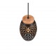- Bidar - Black Pendant with Gold & Wood Accent Trio-R31571080 - Bidar - Black Pendant with Gold & Wood Accent
