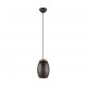 - Bidar - Black Pendant with Gold & Wood Accent Trio-R31571080 - Bidar - Black Pendant with Gold & Wood Accent