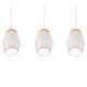 - Bidar - White 3 Light over Island Fitting with Wood Accent Trio-R31573031 - Bidar - White 3 Light over Island Fitting with Wood Accent