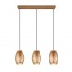 - Bidar - Coffee 3 Light over Island Fitting with Wood Accent Trio-R31573065 - Bidar - Coffee 3 Light over Island Fitting with Wood Accent