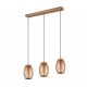 - Bidar - Coffee 3 Light over Island Fitting with Wood Accent Trio-R31573065 - Bidar - Coffee 3 Light over Island Fitting with Wood Accent