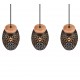 - Bidar - Black 3 Light over Island Fitting with Gold & Wood Accent Trio-R31573080 - Bidar - Black 3 Light over Island Fitting with Gold & Wood Accent