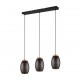 - Bidar - Black 3 Light over Island Fitting with Gold & Wood Accent Trio-R31573080 - Bidar - Black 3 Light over Island Fitting with Gold & Wood Accent