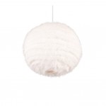 Furry - White Pendant with White Synthetic Plush Ø 35 cm Furry - White Pendant with White Synthetic Plush Ø 35 cm